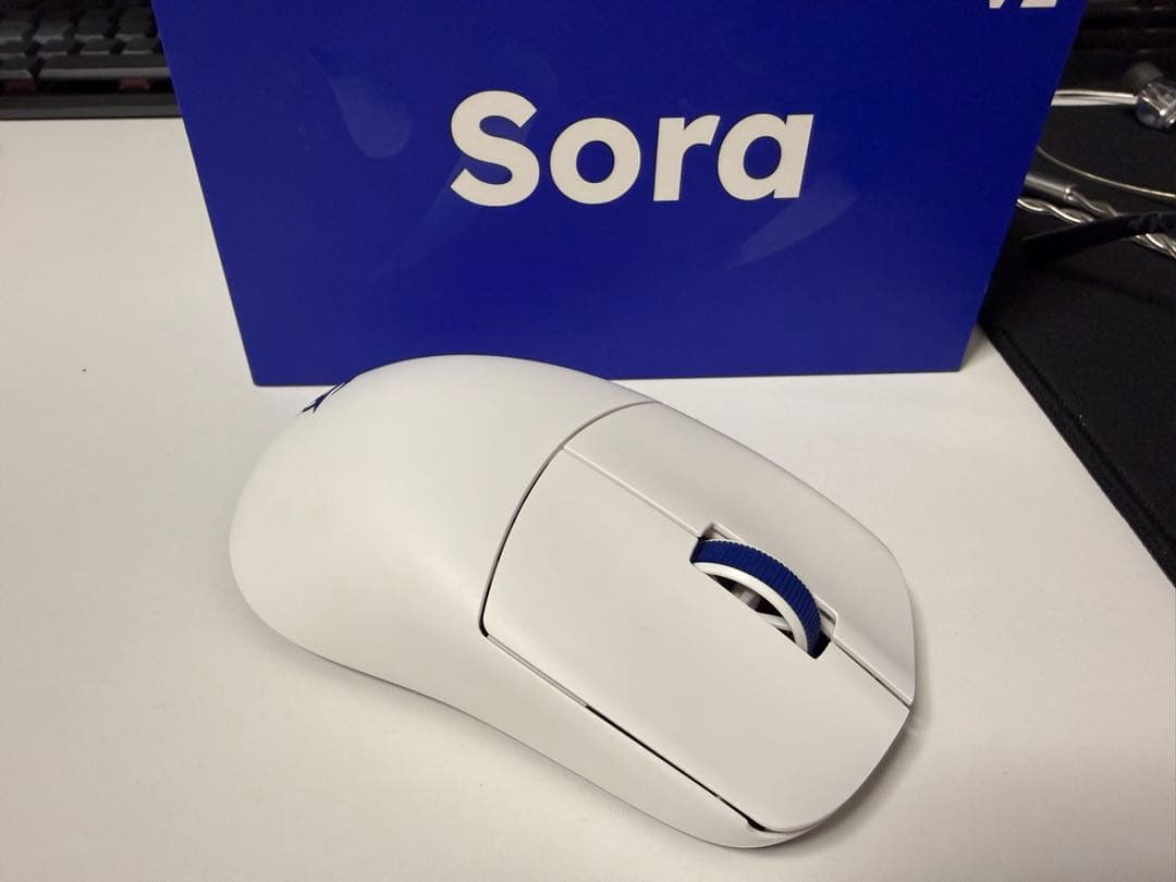 Ninjutsu Sora V2 ホワイト マウス 本体 8Kドングル付属