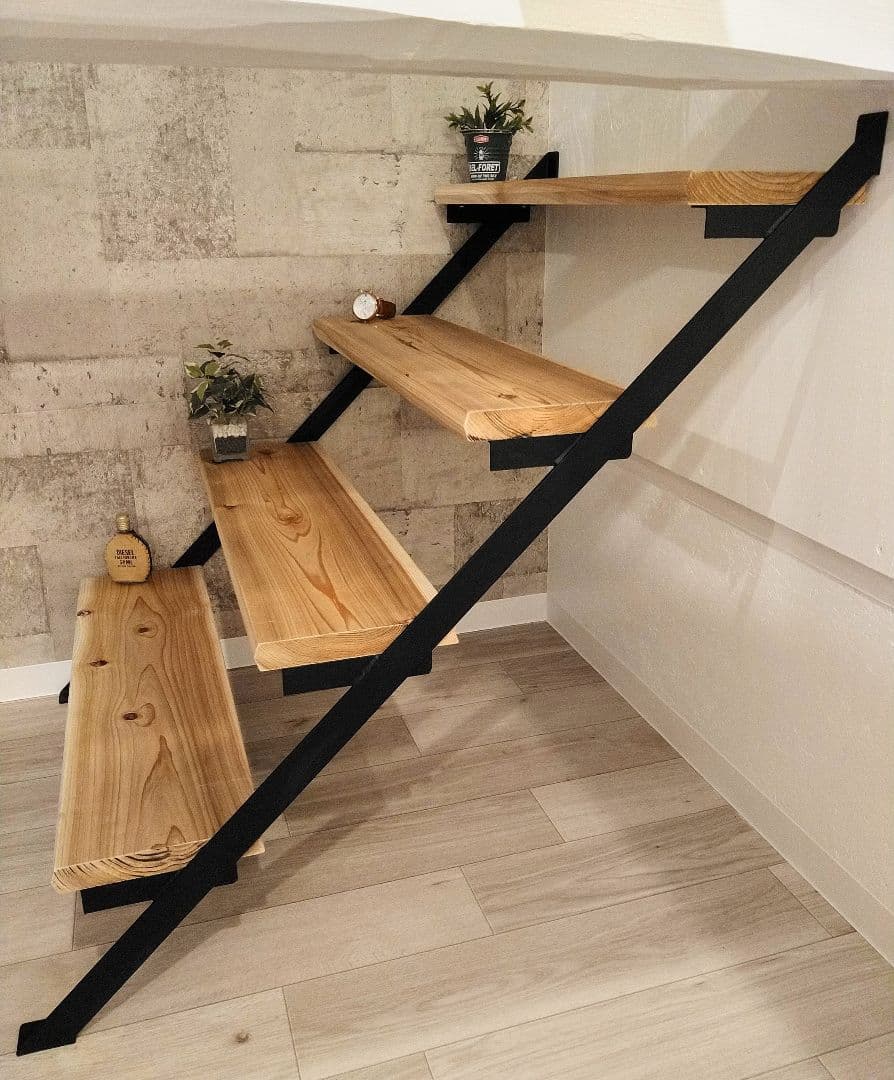 サイズ変更可能!IRON アイアン 階段 スケルトン 男前 インテリア おしゃれ