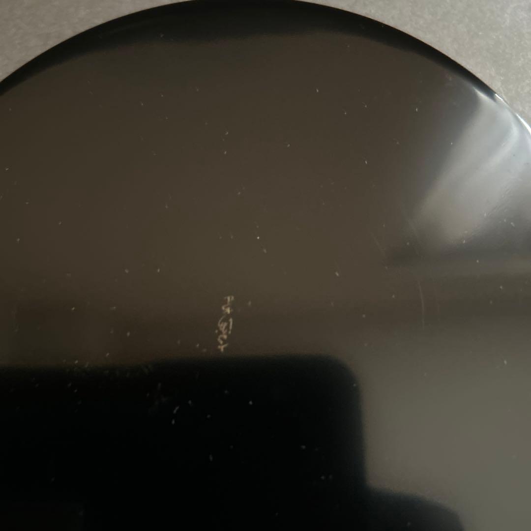 輪島塗本朱、黒漆五寸皿2客