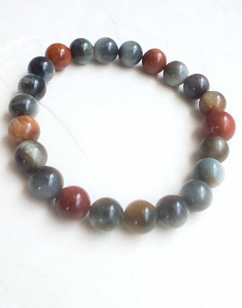 高品質 イーグルアイ センターストーン メンズ ブレスレット 17cm 天然石