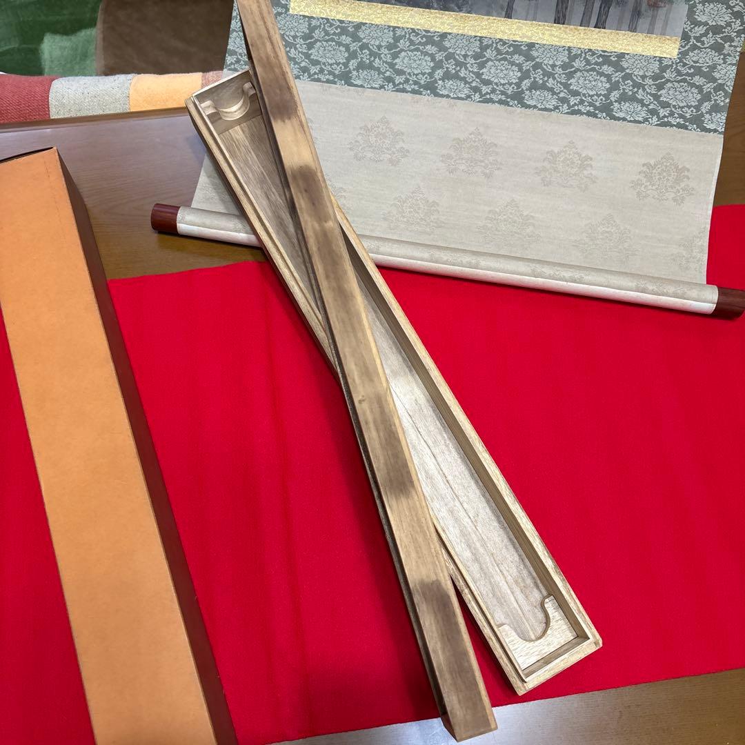 紅富士　掛け軸　松原正峰