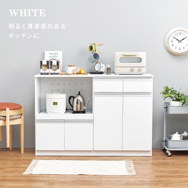 キッチンカウンター幅118 レンジ台 キッチンボード コンセント付（1216）