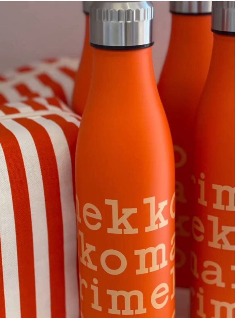 【マリメッコ】マリロゴ ステンレスボトル オレンジ 水筒