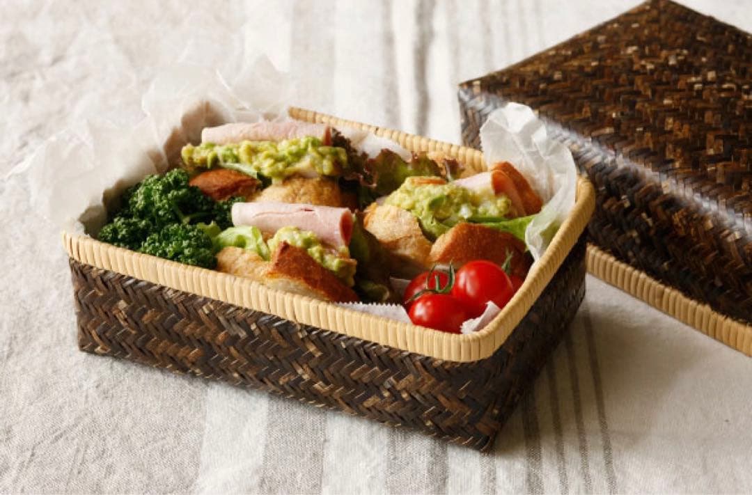 【新品未使用】特選 黒竹 弁当箱(大) 2個セット