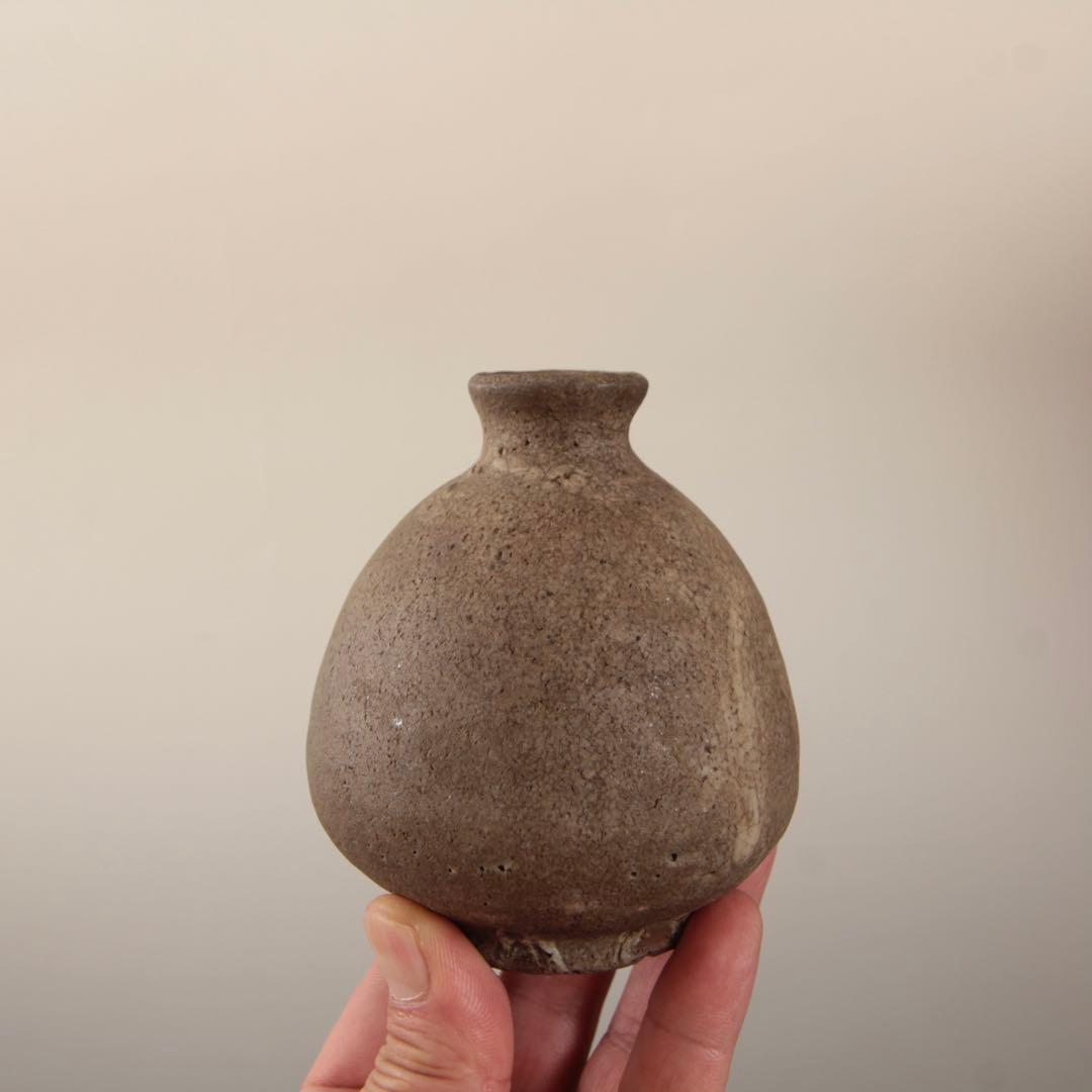 李朝 「かひらぎ」 徳利　井戸手 古美術 古道具 アンティーク 朝鮮美術