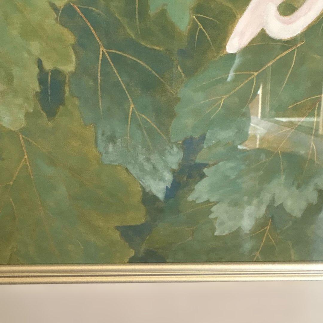 絵画　菊と蝶　　⚠️素人画