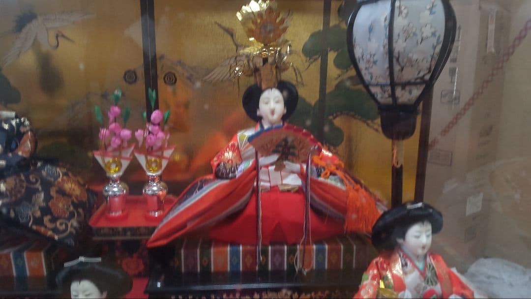 雛人形 三段飾り 七人飾り ガラスケース入