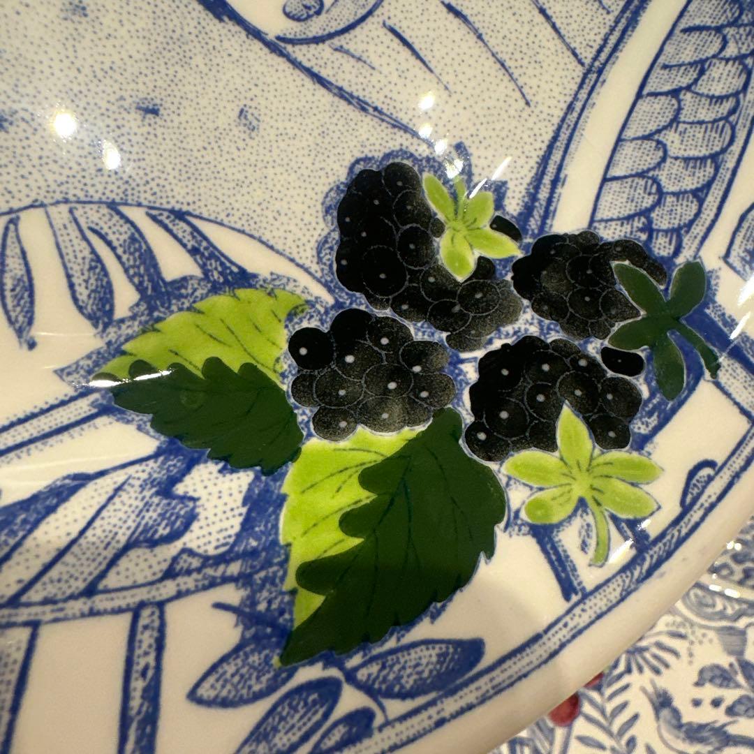 ジアン オワゾブルー ディナープレート×2 ほぼ未使用 France 27cm