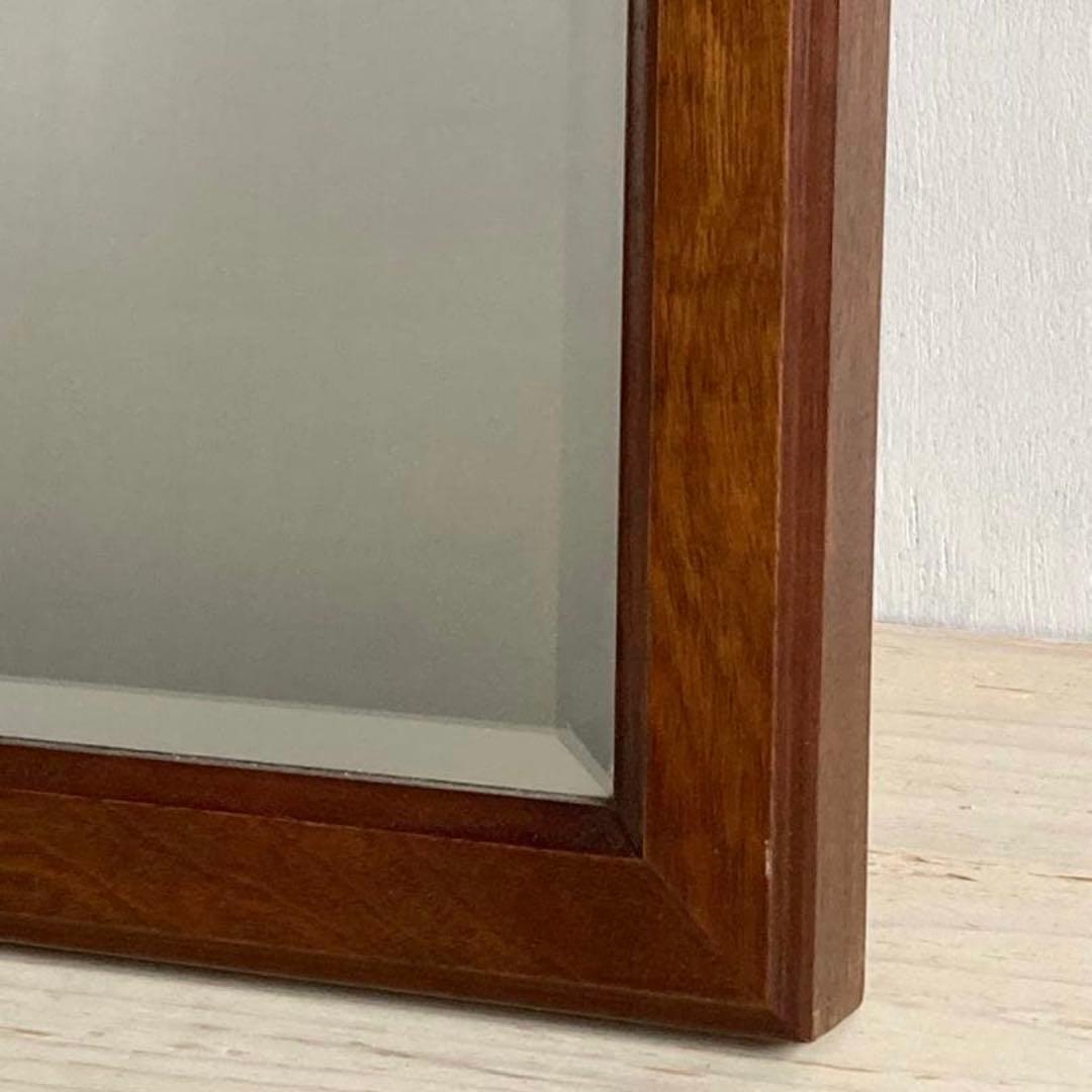 ヴィンテージ家具 古い木枠 鏡 ミラー レトロ 古家具