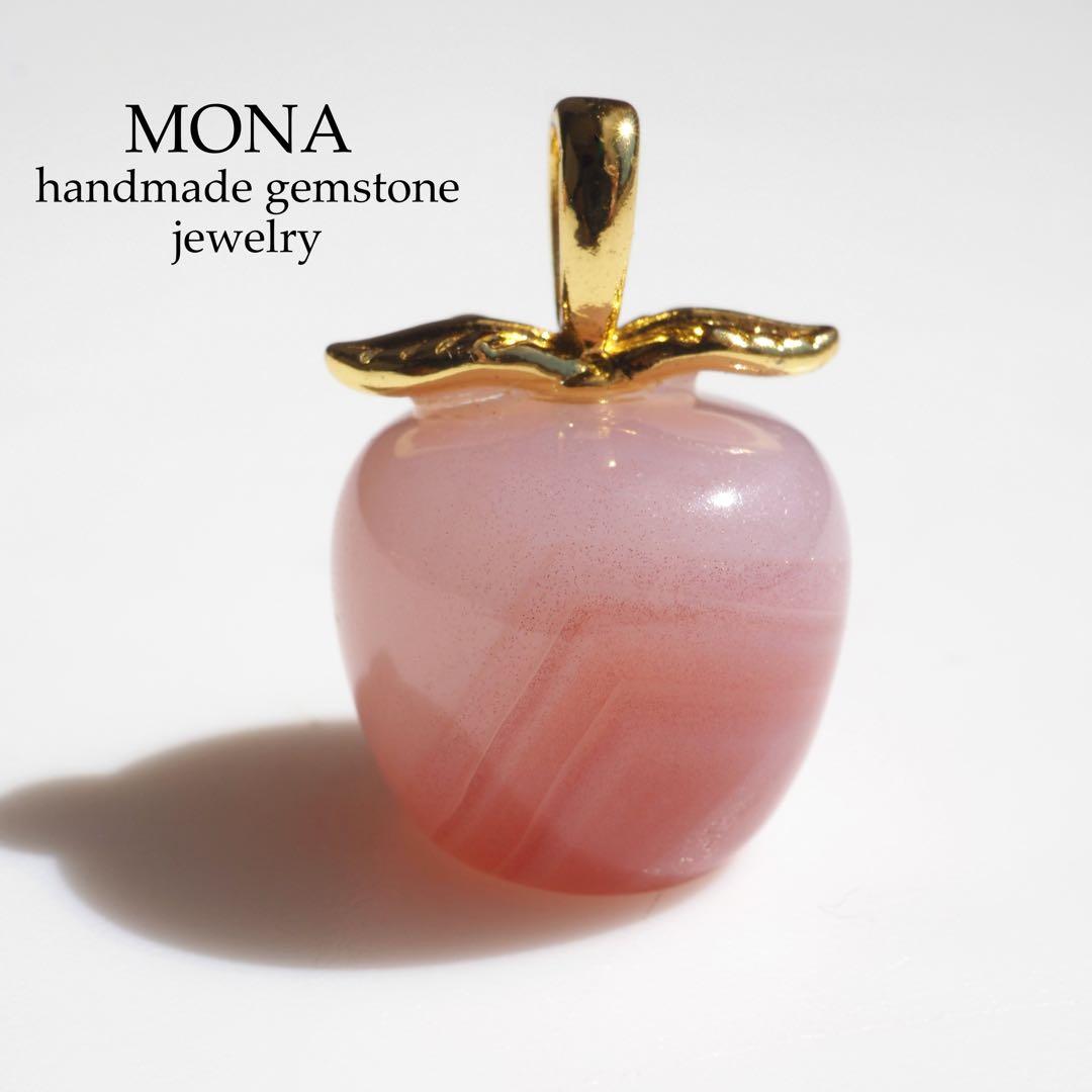 【Ruby】SALE＊グラデーションコーラル(珊瑚)ピカケ3連ピアス