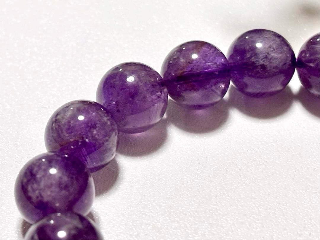 最高品質　超希少入手困難　愛の守護石　エンジェルクラウドアメジストのブレス