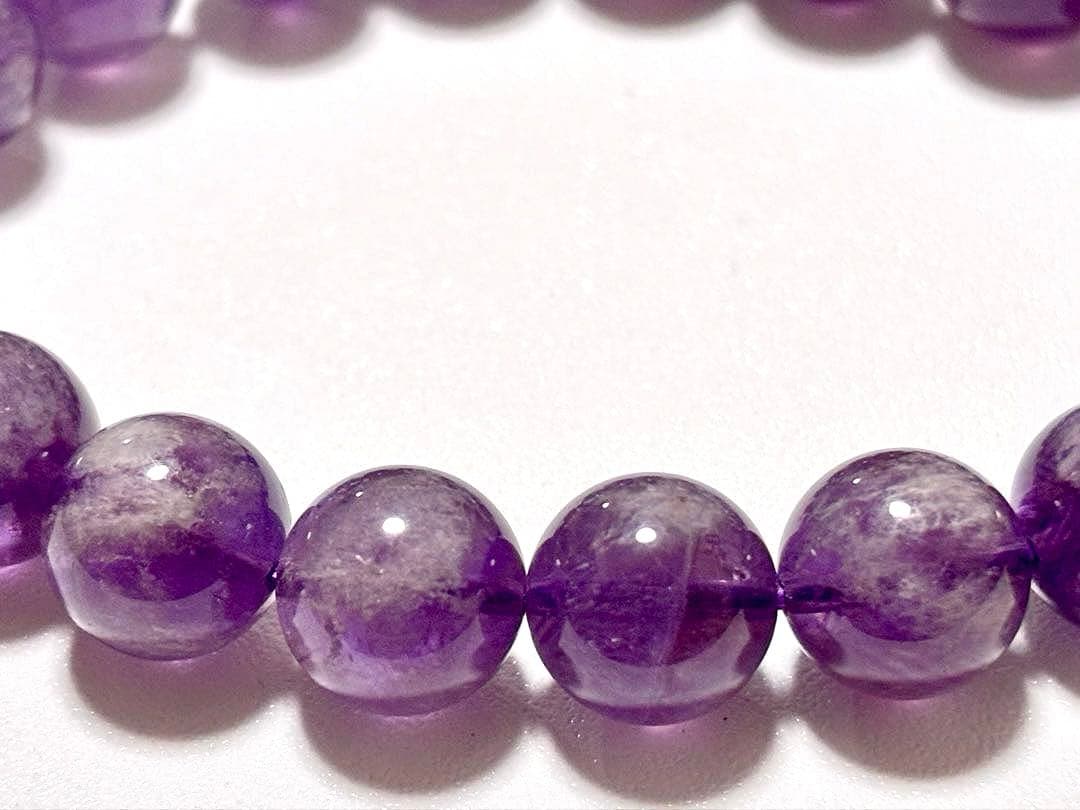 最高品質　超希少入手困難　愛の守護石　エンジェルクラウドアメジストのブレス