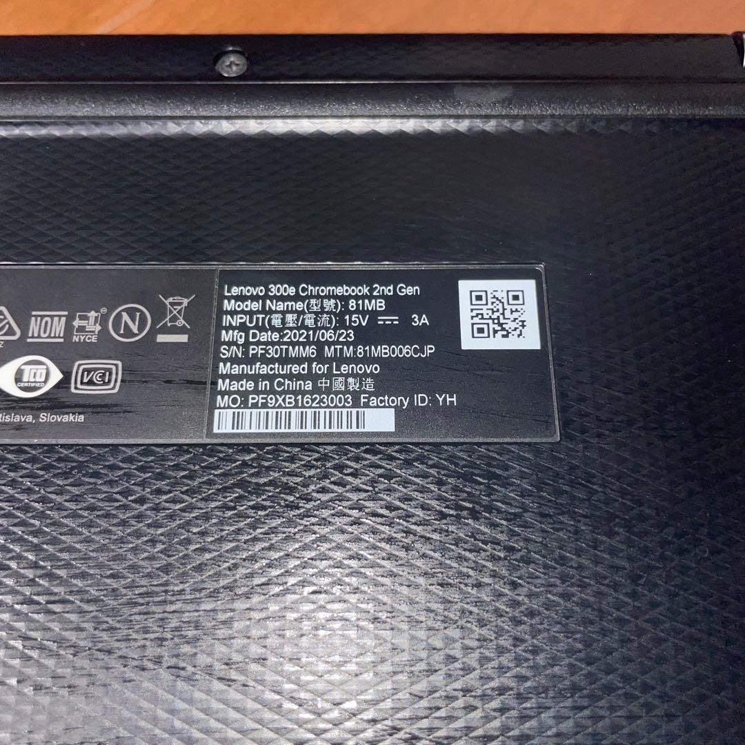 Chromebook本体 Intel Chromebook Lenovo 300e