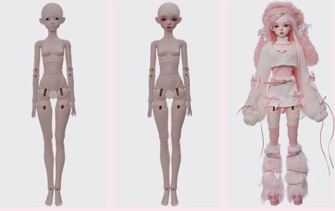 AX996 BJD 1/4 ドール本体 Poppy 球体関節人形 ハンドメイド