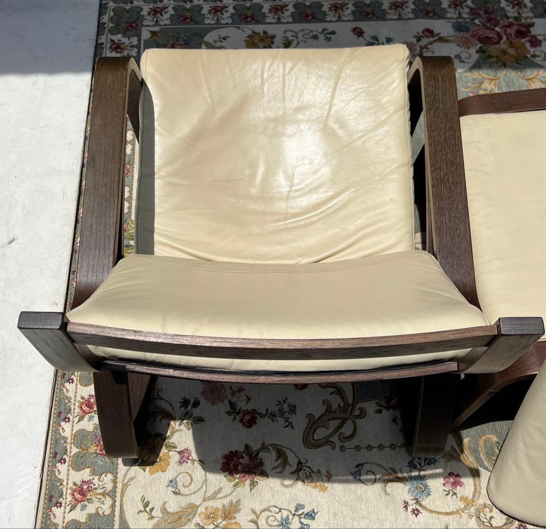 ロッキングチェア、ブラウン/グロースエッグシェル