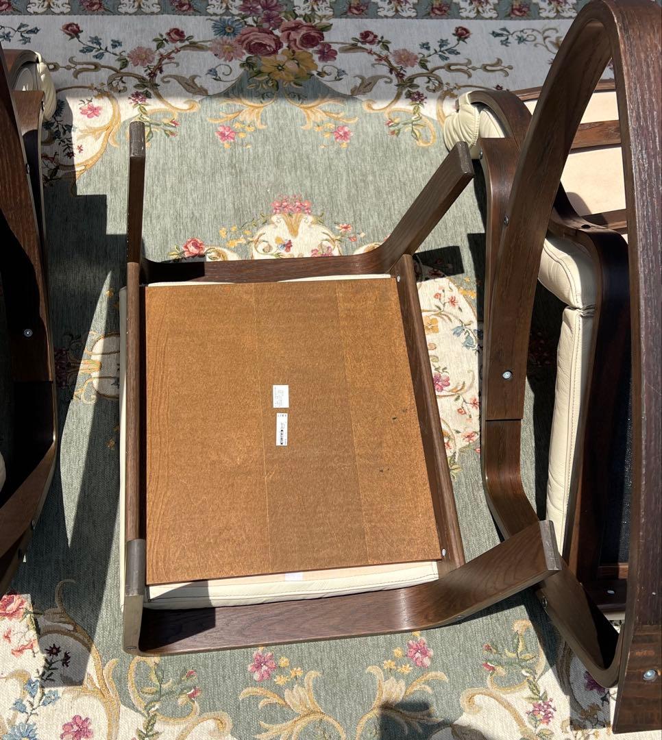 ロッキングチェア、ブラウン/グロースエッグシェル