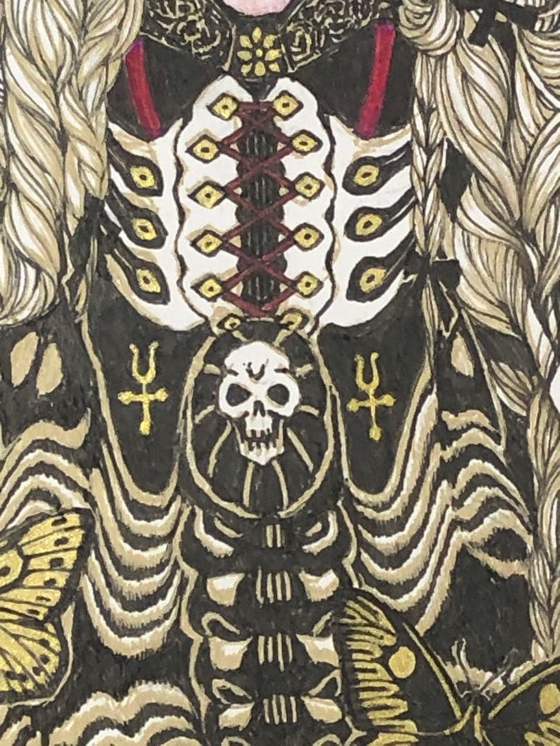 絵画 Moth Girl