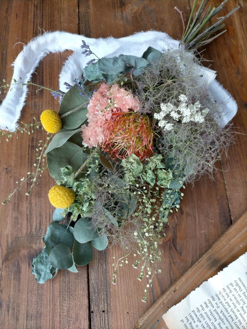 ネイティブドライフラワー ドライフラワースワッグ スモークツリー