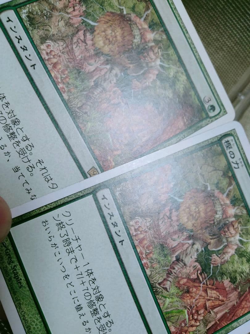 【ご確認用】第9版 樫の力 日本語 1枚　MTG