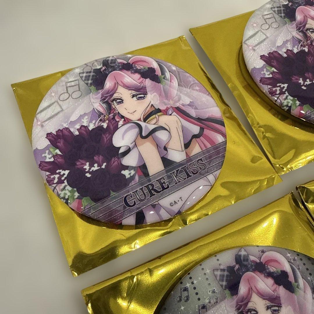 キミとアイドルプリキュア キュアキッス 感謝祭 缶バッジ&フォト風カード8点