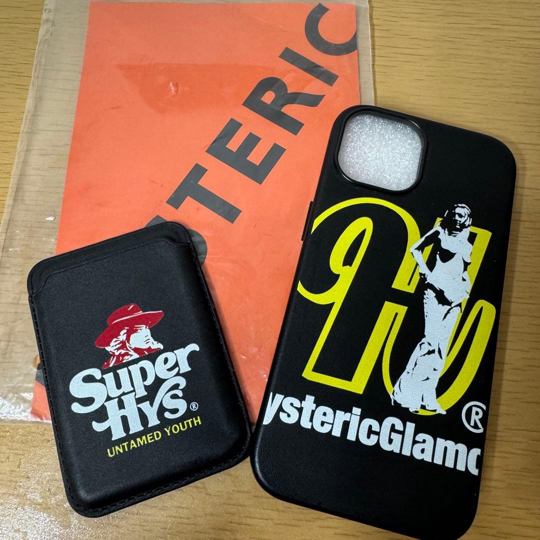 hystericGlamour iPhone14/13 ケース カードホルダー付