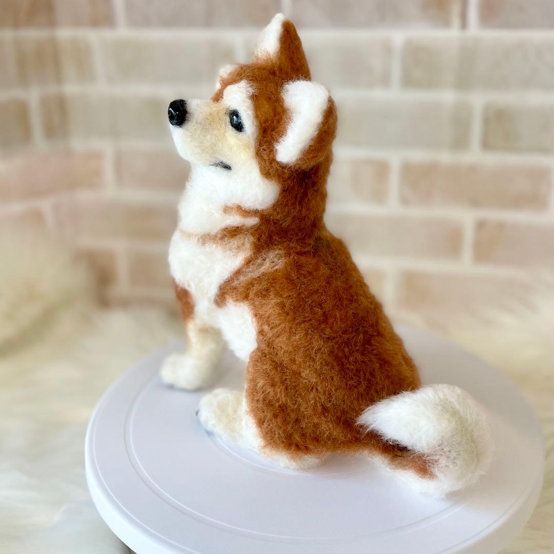 羊毛フェルト　柴犬　momoichigo