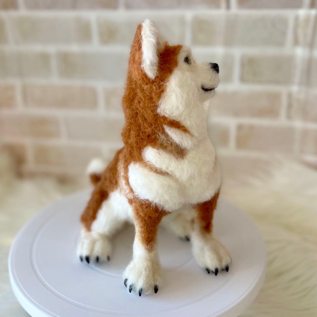 羊毛フェルト　柴犬　momoichigo