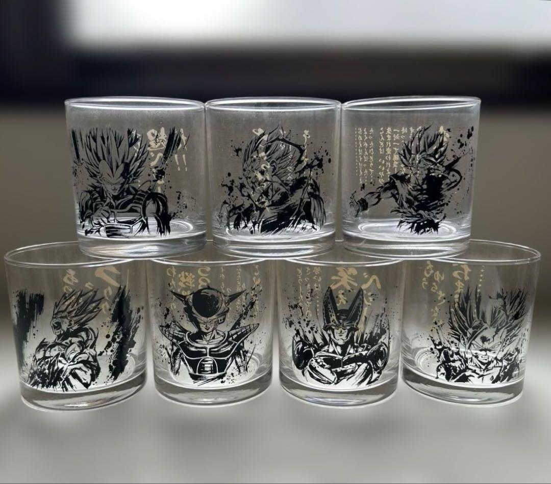 一番くじ ドラゴンボール 超戦士バトル列伝 I賞 名言グラスコレクション　全７種