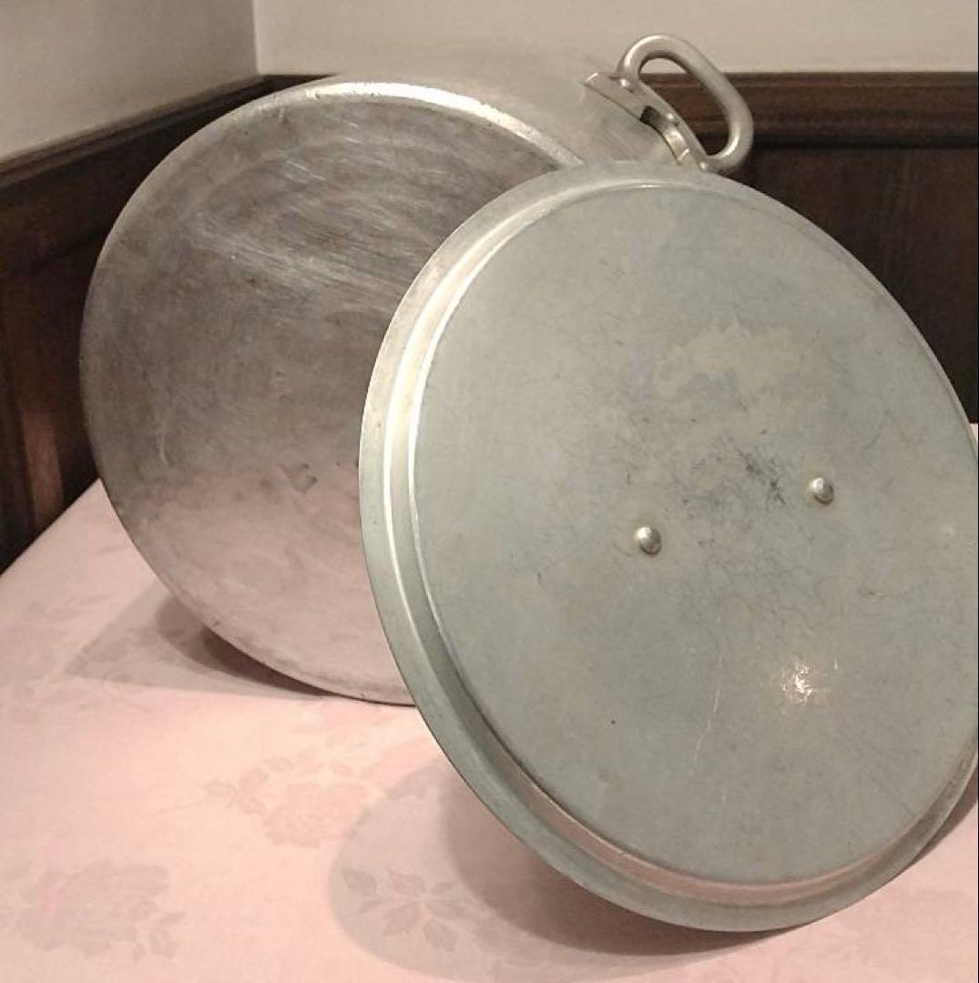 アルミ打ち出し寸胴鍋 蓋付き 30cm