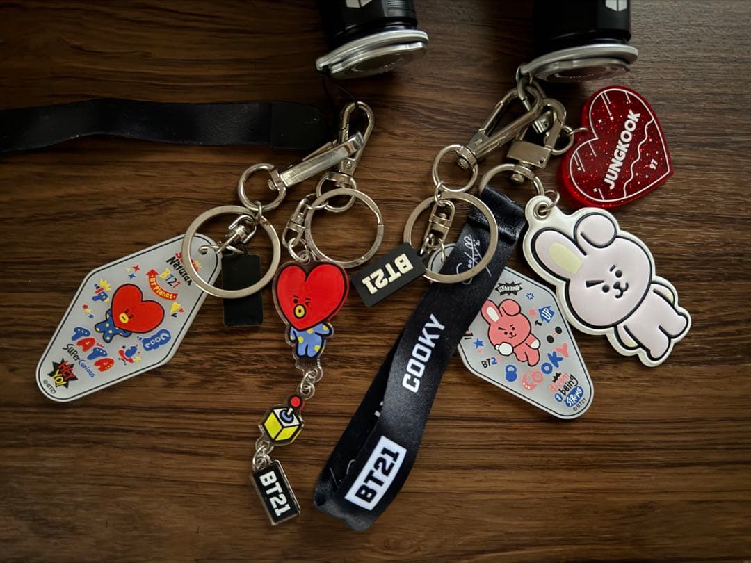 BTS アミボム 2本セット（装飾、キーホルダー付き）