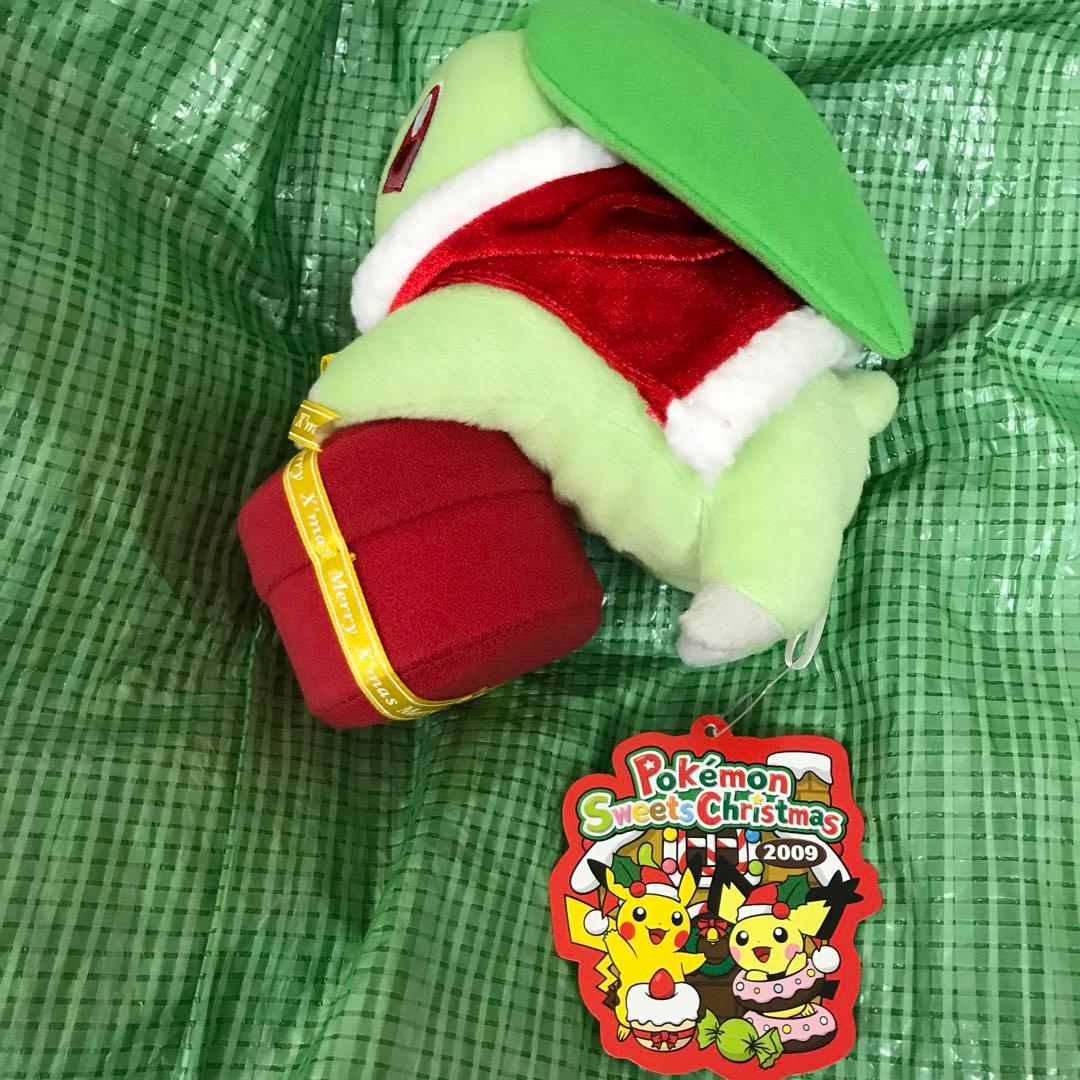 ポケモンセンター　チコリータ　スイーツクリスマス2009 ぬいぐるみ　サンタ