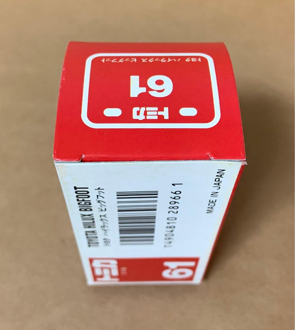 赤箱　トミカ61　JJクラブ特注　トヨタ ハイラックス ビッグフット　日本製
