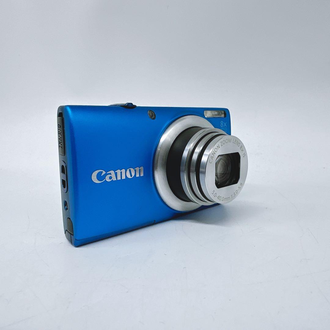 美品★Canon PowerShot A4000IS デジカメ ブルー