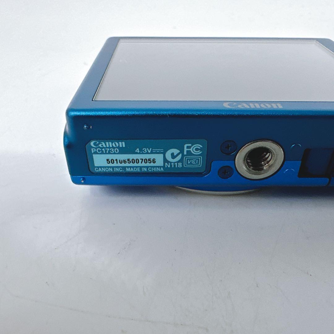 美品★Canon PowerShot A4000IS デジカメ ブルー