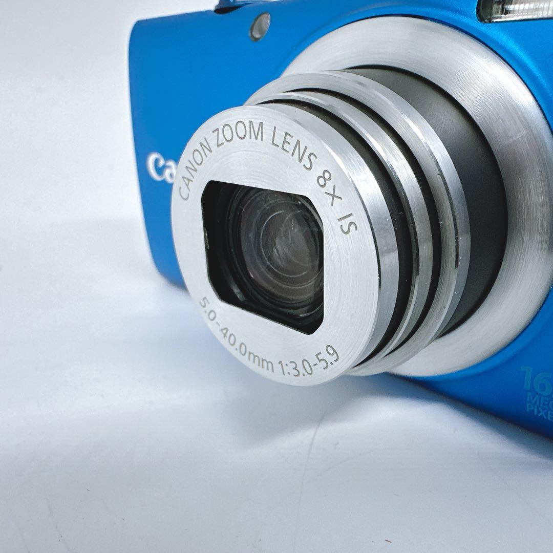 美品★Canon PowerShot A4000IS デジカメ ブルー