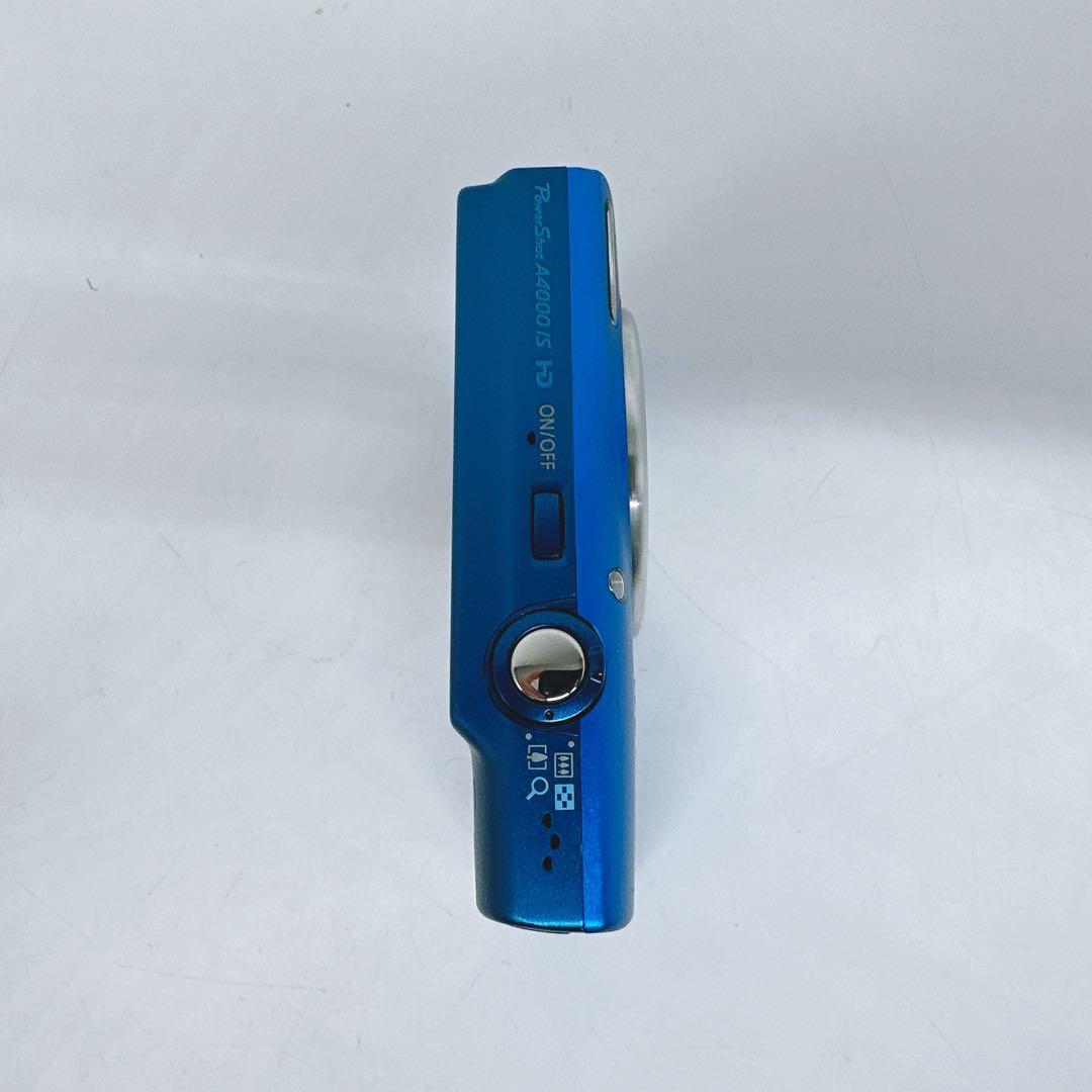 美品★Canon PowerShot A4000IS デジカメ ブルー