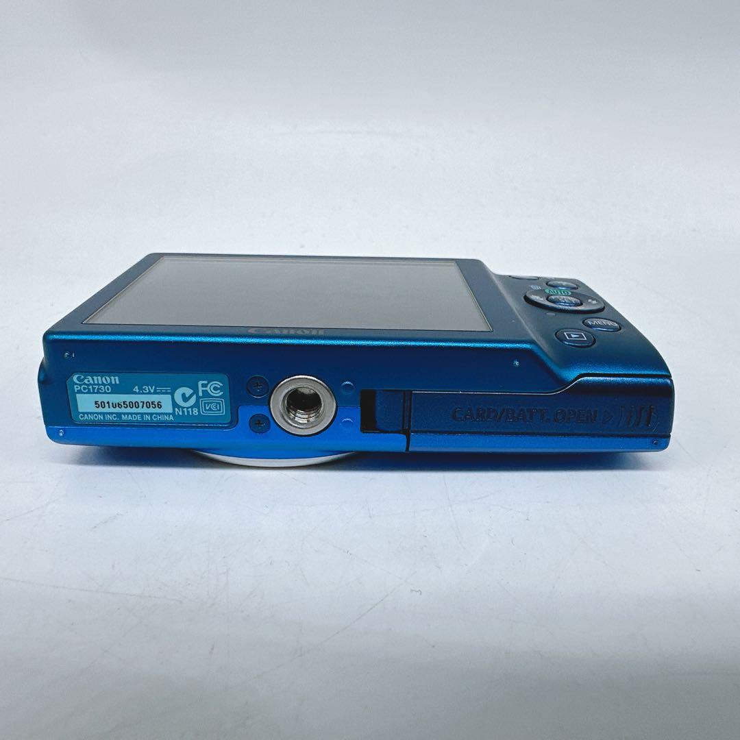 美品★Canon PowerShot A4000IS デジカメ ブルー