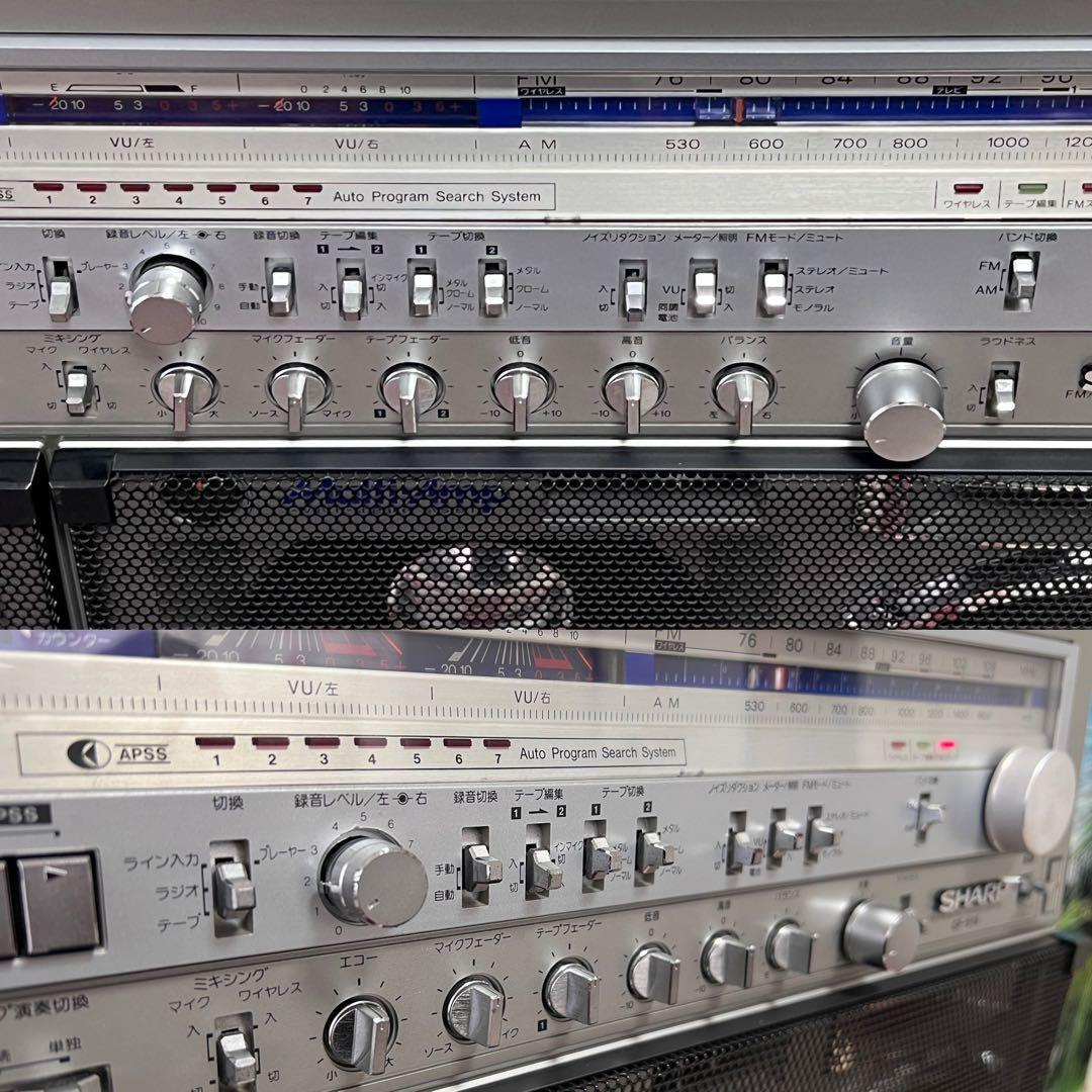 昭和レトロシャープ ラジカセ FM AM ラジカセGF-919 中古動作品美品