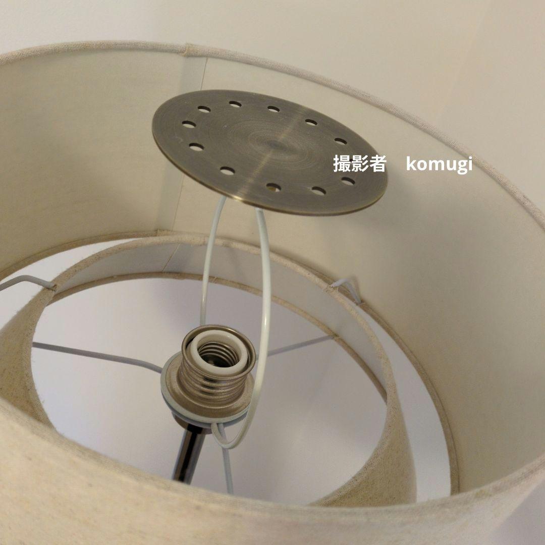 【送料込み】フロアスタンド ベージュの布シェード