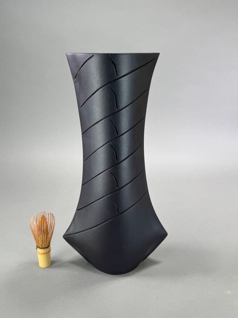 池坊　いけばな　陶器　花器　花瓶　高さ40.2cm 華道具