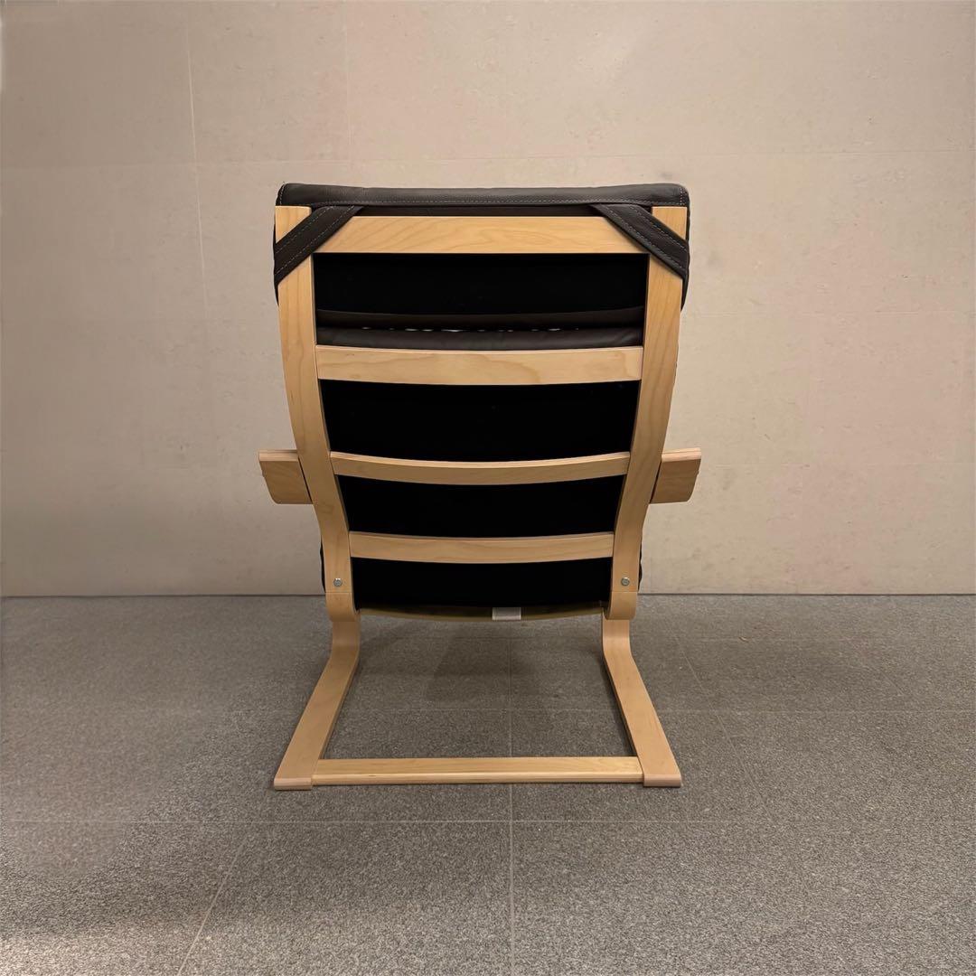 IKEA POÄNG ポエング パーソナルチェア 牛革クッションセット