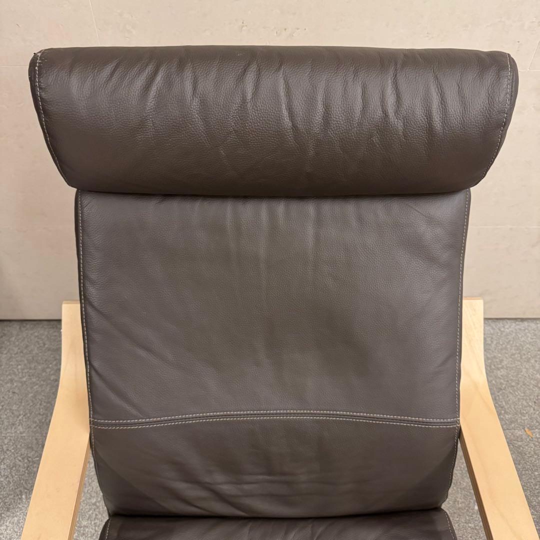 IKEA POÄNG ポエング パーソナルチェア 牛革クッションセット