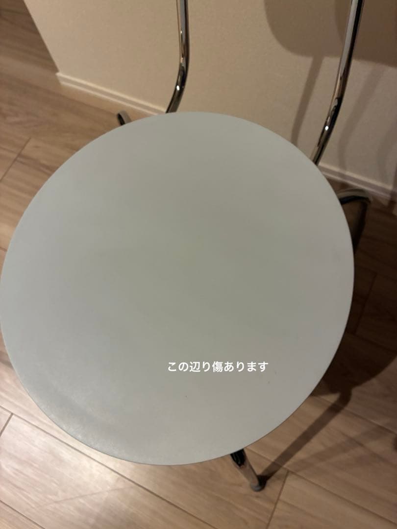 無印良品 スチールチェア・樹脂座 ライトグレー