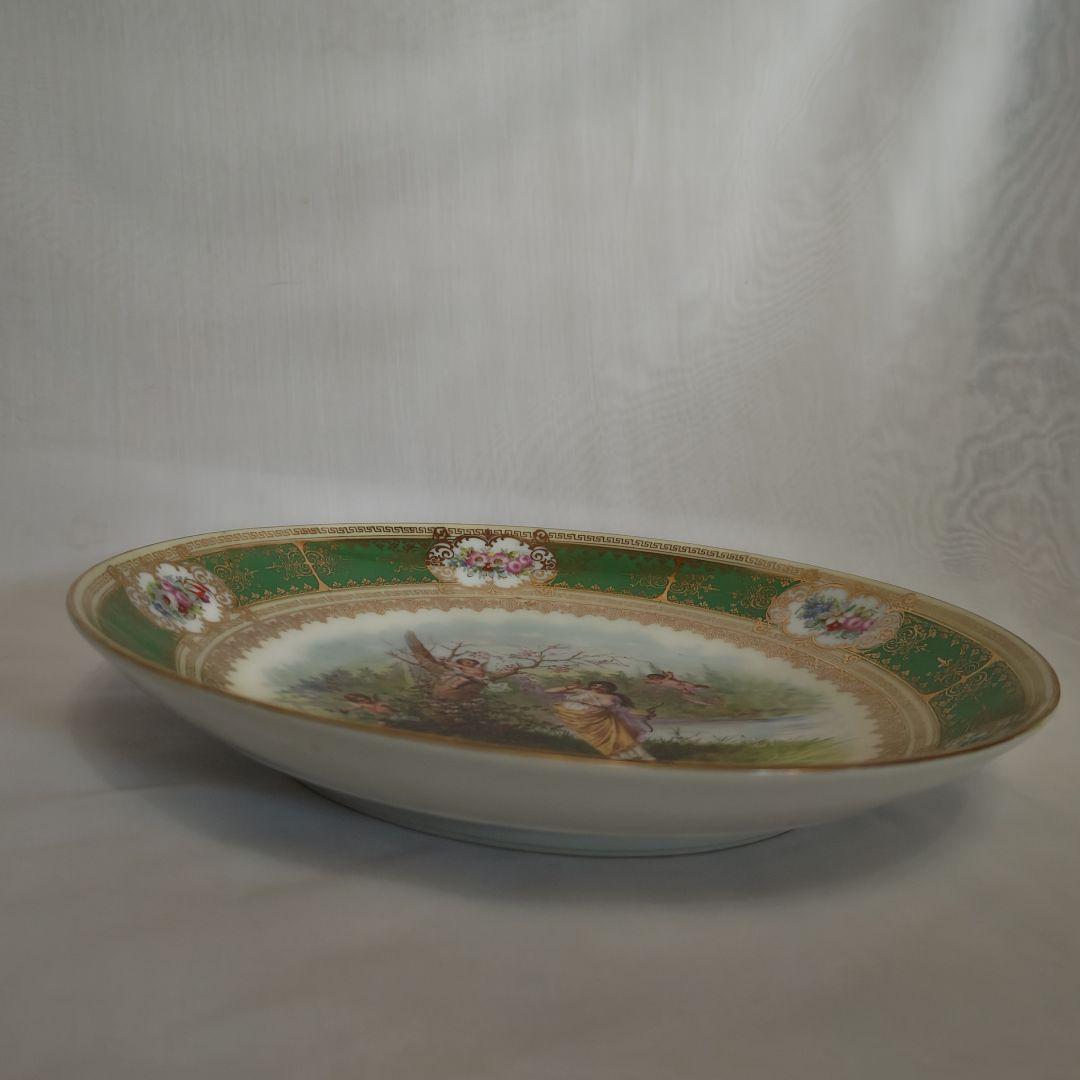 アンティーク ウィーン 手描き 飾り皿