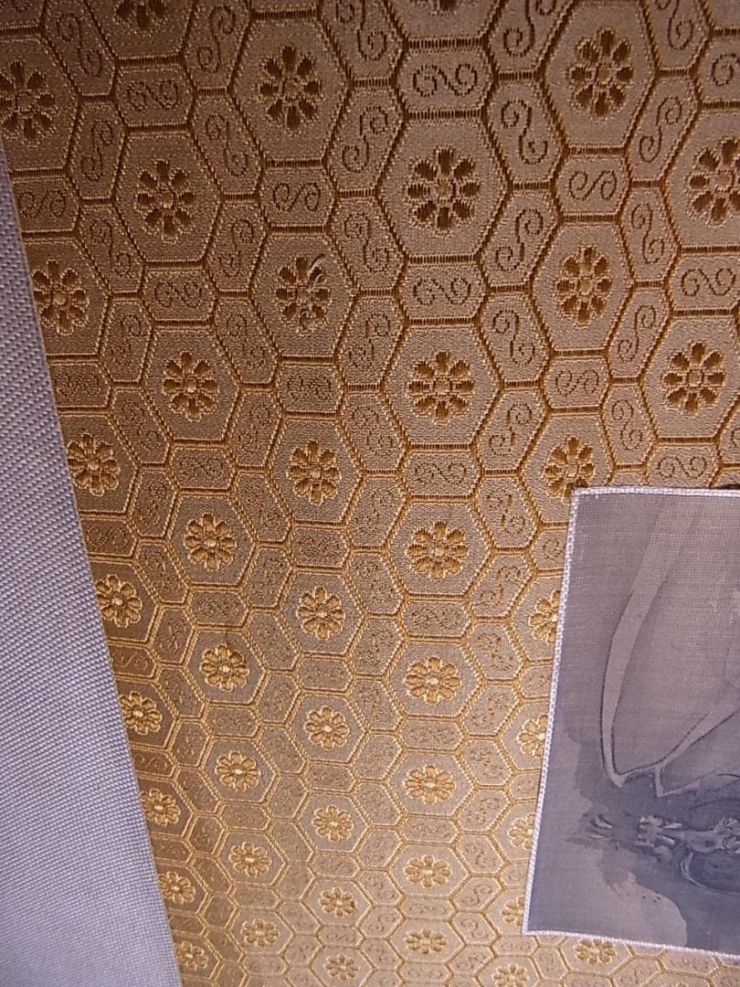 『森一鳳真蹟墨画龍虎小品張合』掛軸　箱付