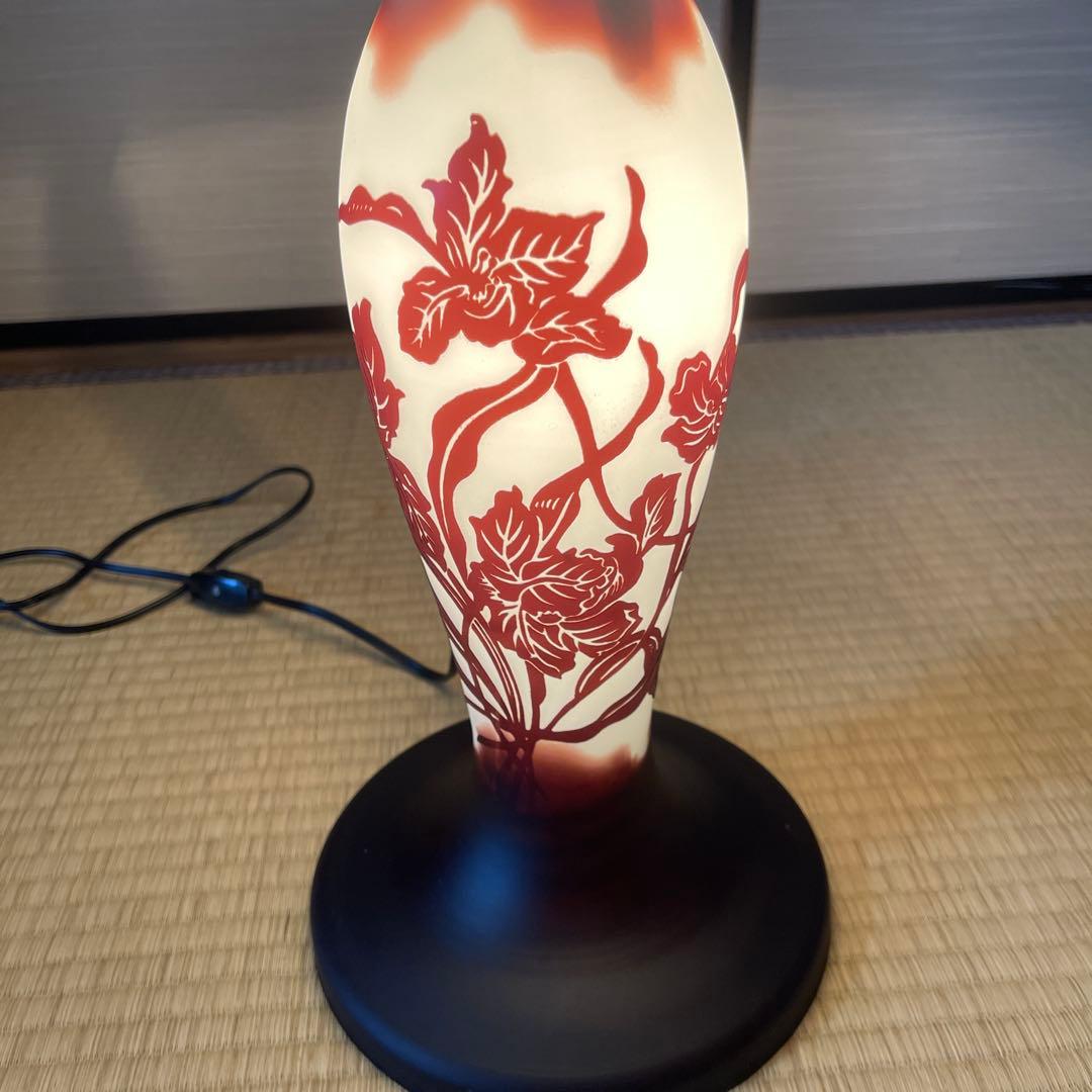 アール・ヌーヴォーガレ風キノコ型 テーブルランプ