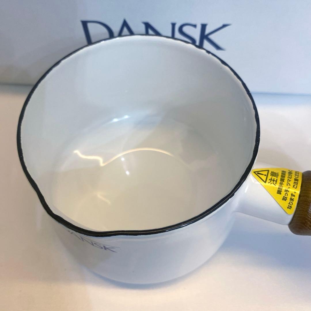 未使用品　DANSKダンスク　ホワイト　白　鍋　バターウォーマー　琺瑯　ホーロー