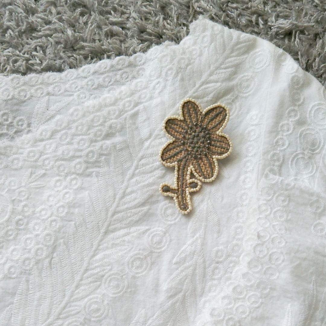 商談中  ⑥87 ミナペルホネン ハンドメイド ブローチアクセサリー