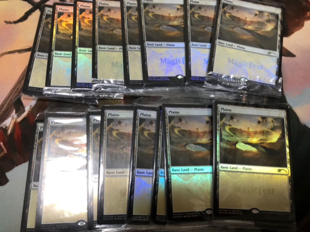 MTG マジックフェスト foilプロモ土地セット 16個