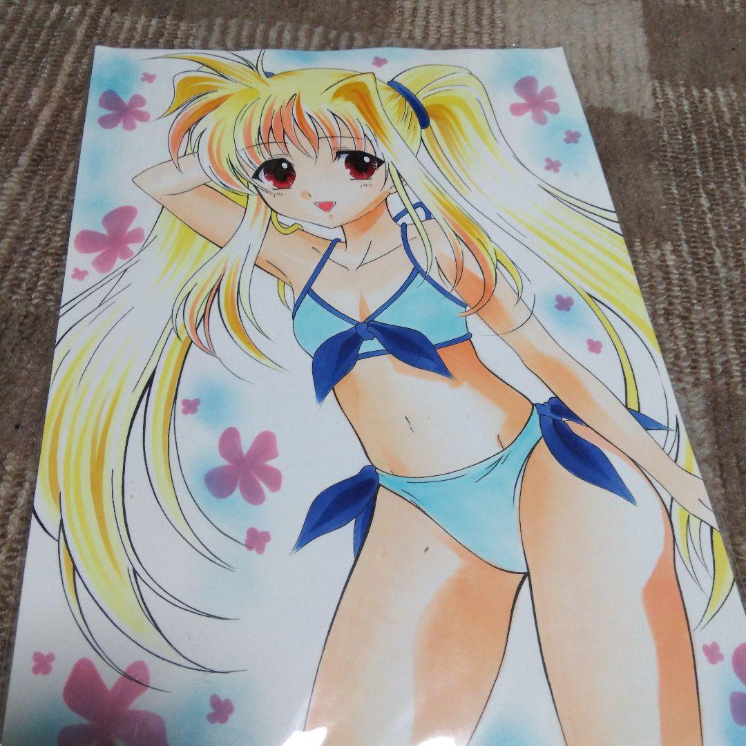 手描きイラスト　 ビキニ少女